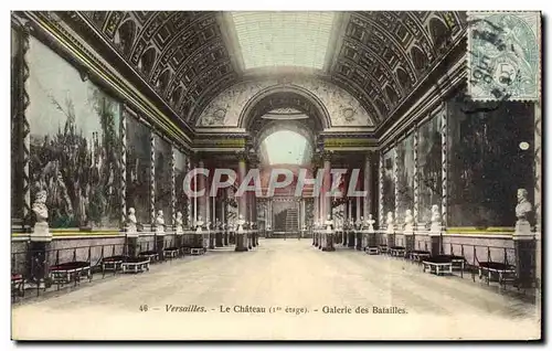 Cartes postales Versailles Le Chateau Galerie Des Batailles