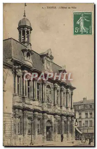 Cartes postales Troyes L'Hotel De Villle