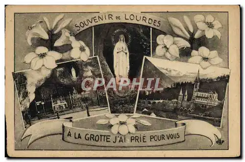 Cartes postales Souvenir De Lourdes