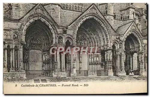 Ansichtskarte AK Cathedrale De Chartres Portail NOrd