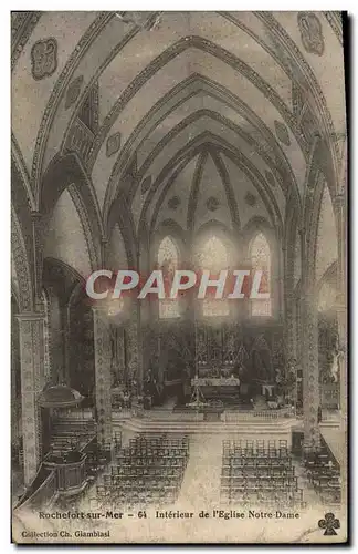 Cartes postales Rochefort Sur Mer Interieur De I&#39Eglise Notre Dame