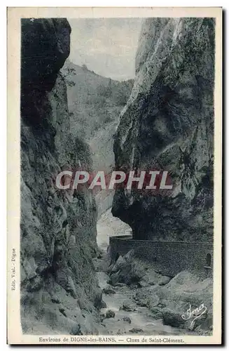 Cartes postales Environs De Digne Les Bains Clues De Saint Clement