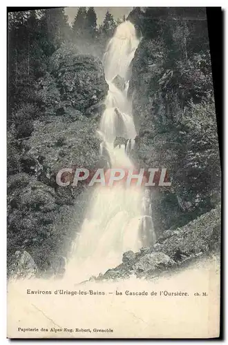 Ansichtskarte AK Environs d&#39Uriage les Bains La cascade de l&#39Oursiere