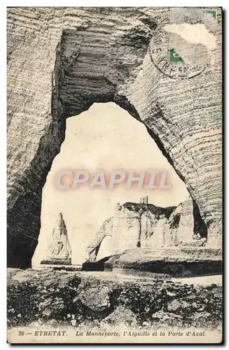 Ansichtskarte AK Etretat La Manneporte I&#39Aiguille Et La Porte D&#39Aval