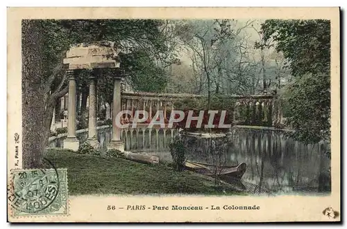 Cartes postales Paris Parc Monceau La Colonnade