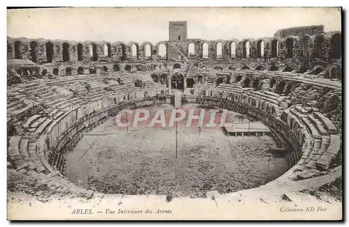 Ansichtskarte AK Arles Vue Interieure Des Arenes