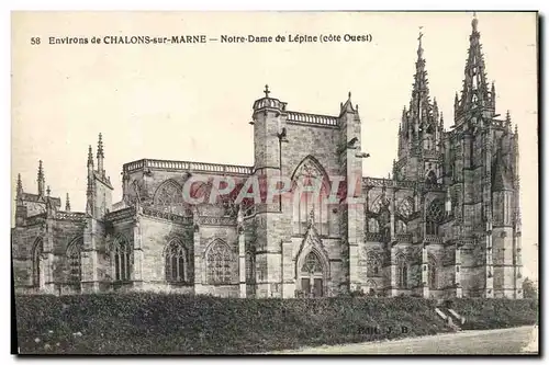 Ansichtskarte AK Chalons Sur Marne Notre Dame De Lepine