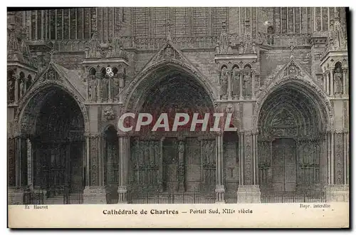 Ansichtskarte AK Cathedrale De Chartres Portail Sud