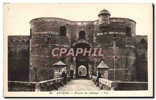 Cartes postales Angers Entree Du Chateau