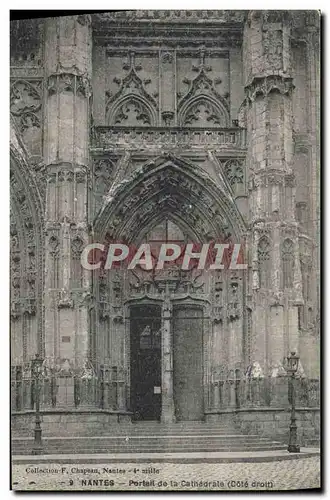 Cartes postales Nantes Portail De La Cathedrale