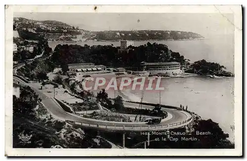 Cartes postales Monte Carlo Beach et le Cap Martin