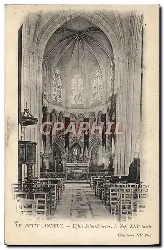 Ansichtskarte AK Le Petit Andely Eglise Saint Sauveur La Nef