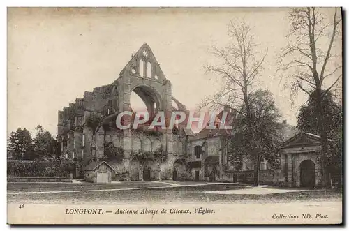 Cartes postales Longpont Ancienne Abbaye De Citeaux I&#39Eglise