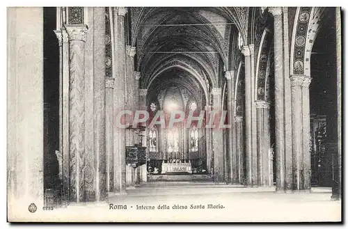 Cartes postales Roma Interno Della Chiesa Santa Maria