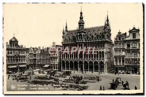 Ansichtskarte AK Bruxelles Grand Place Maison du roi