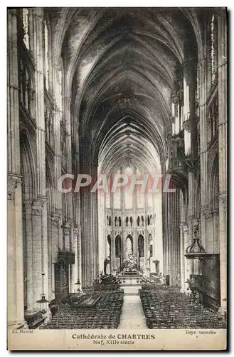 Cartes postales Cathedrale De Chartres Nef