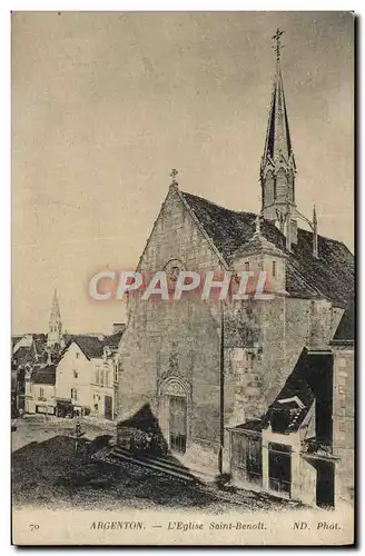 Cartes postales Argenton L'Eglise Saint Benoti