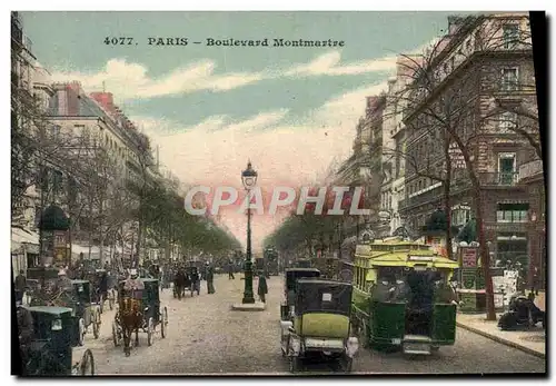 Cartes postales Paris Boulevard Montmartre