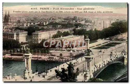 Cartes postales Paris Pont Alexandre Vue Generale