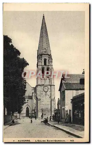 Cartes postales Auxerre L&#39Eglise Saint Germain