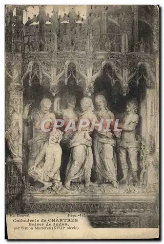 Cartes postales Cathedrale De Chartres Baiser De Judas Simon Mazieres