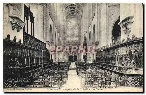 Ansichtskarte AK Vendome Eglise De La Trinite Les Stalles