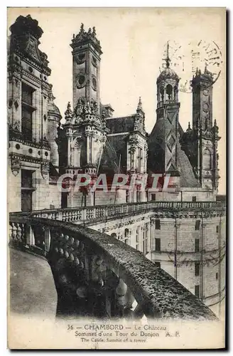 Cartes postales Chambord Le Chateau Sommet D&#39Une Tour Du Donjon