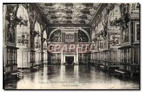 Cartes postales Fontainebleau Galerie Henri II