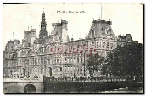 Cartes postales Paris Hotel De Ville