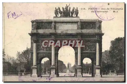 Cartes postales Paris Arc De Triomphe du Carrousel