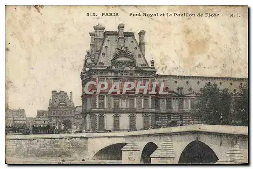 Ansichtskarte AK Paris Pont Royal Et Le Pavillon De Flore