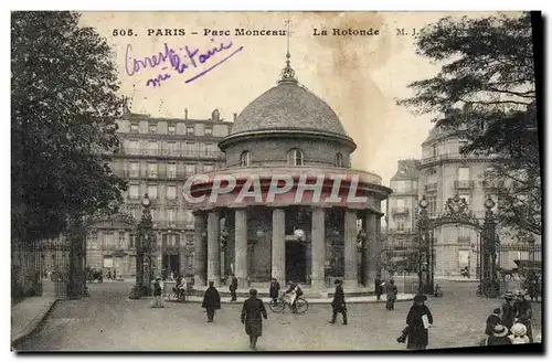 Cartes postales Paris Parc Monceau La Rotonde