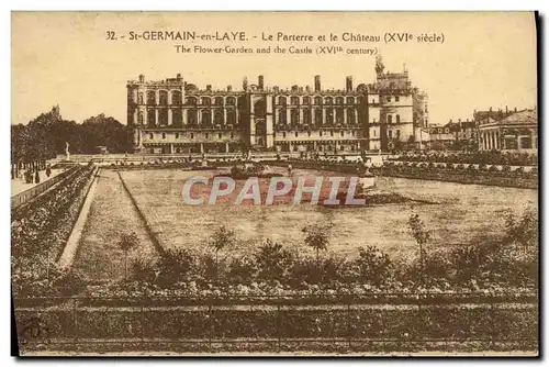 Cartes postales St Germain En Laye Le Parterre et le chateau