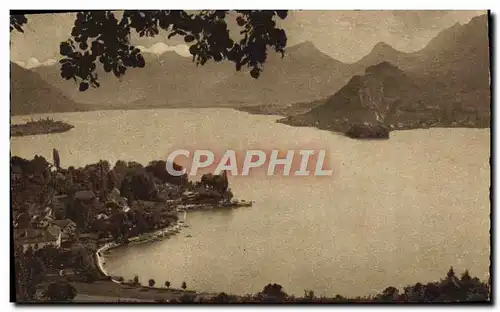 Cartes postales Lac D&#39Annecy Talloires Et Le Bout Du lac