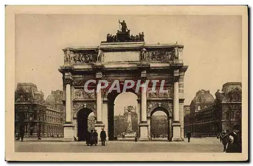 Ansichtskarte AK Paris En Flanant L&#39Arc De Triomphe Du Carrousel