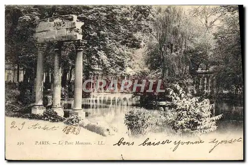 Cartes postales Paris Le Parc Monceau