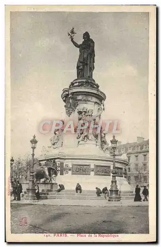 Cartes postales Paris Place De La Republique