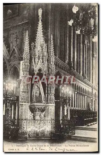 Ansichtskarte AK Basilique De Notre Dame De La Delivrande La Statue Miraculeuse