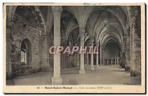 Ansichtskarte AK Mont Saint Michel La Salle Des Hotes