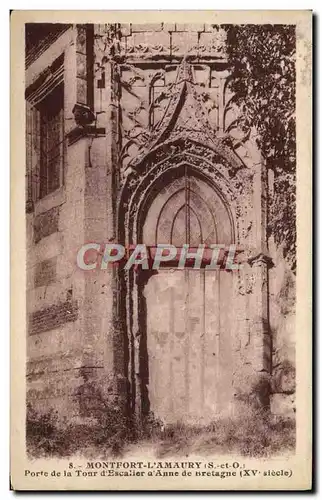 Cartes postales Montfort L&#39Amaury Porte de la Tour d&#39Escalier d&#39Anne de Bretagne