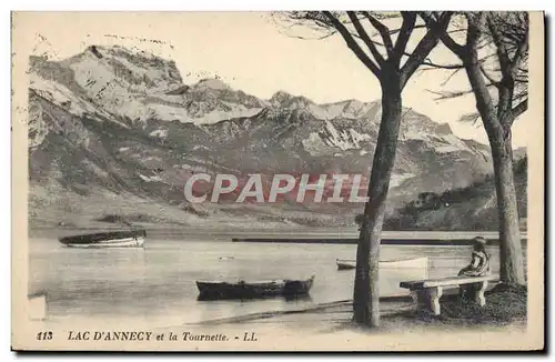 Cartes postales lac D&#39Annecy et la Tournette