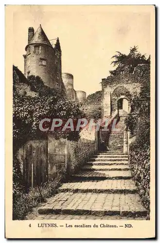 Cartes postales Luynes Les escaliers du Chateau