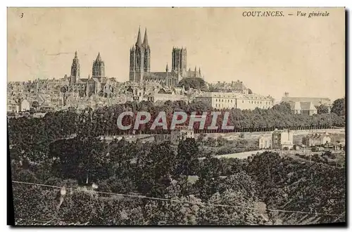 Cartes postales Coutances Vue Generale