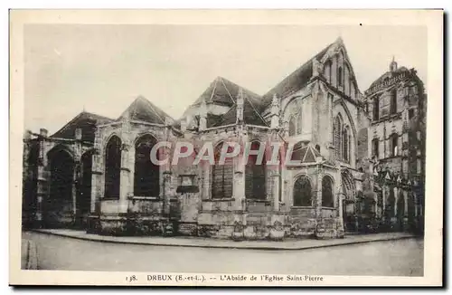 Cartes postales Dreux L&#39Abside de L&#39Eglise Saint Pierre