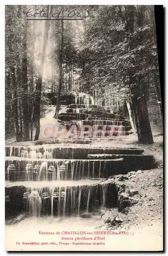 Cartes postales Environs de Chatillon sur Seine Source petrifiante d&#39Etuf