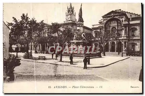 Cartes postales Avigon Place Clemenceau