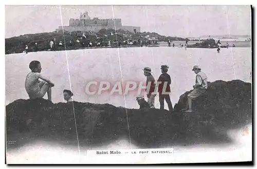 Cartes postales Saint Malo Le Fort National Enfants