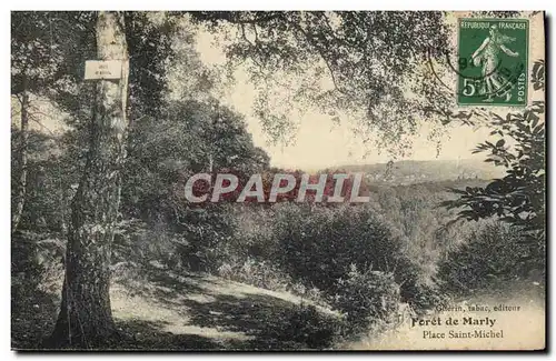 Cartes postales Foret de Marly Place Saint Michel