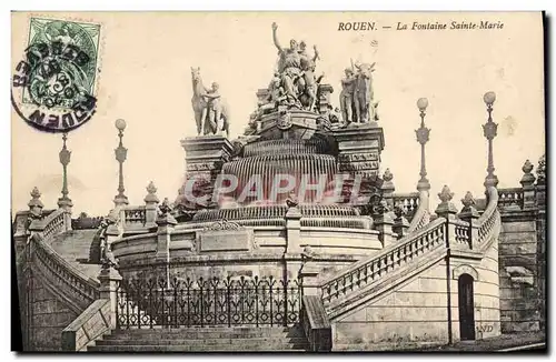 Cartes postales Rouen La Fontaine Saint Marie