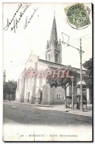 Ansichtskarte AK Bordeaux Eglise Saint Eulalie